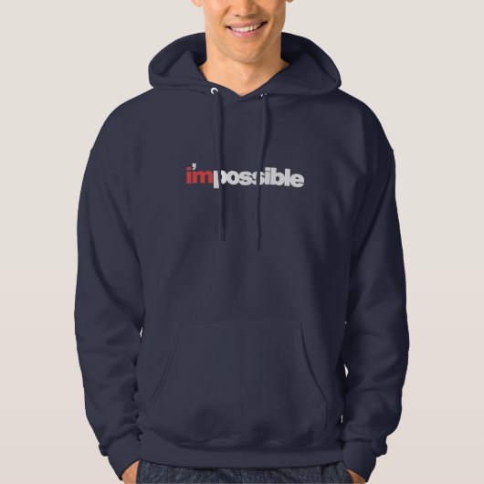 I'mpossibleのフード付きのスエットシャツ パーカ (正面)