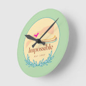 Impossible Est 1997 ラウンド壁時計 (傾斜)