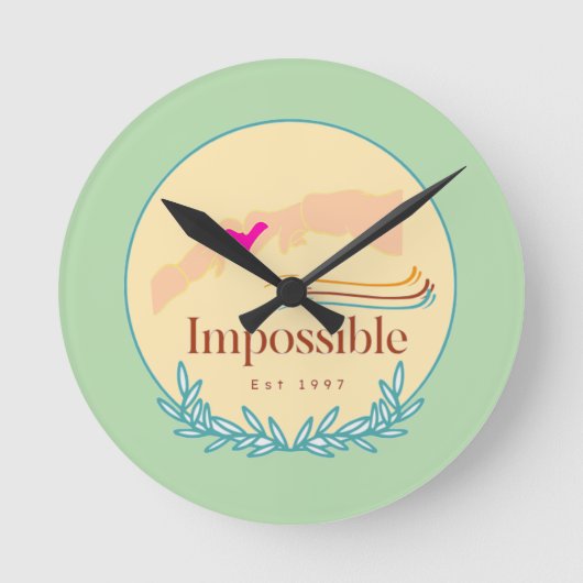 Impossible Est 1997 ラウンド壁時計 (正面)