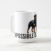 Impossible Is Nothing, Rottweiler コーヒーマグカップ (正面左)