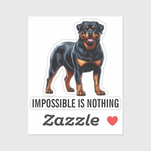 Impossible Is Nothing, Rottweiler シール (シート)
