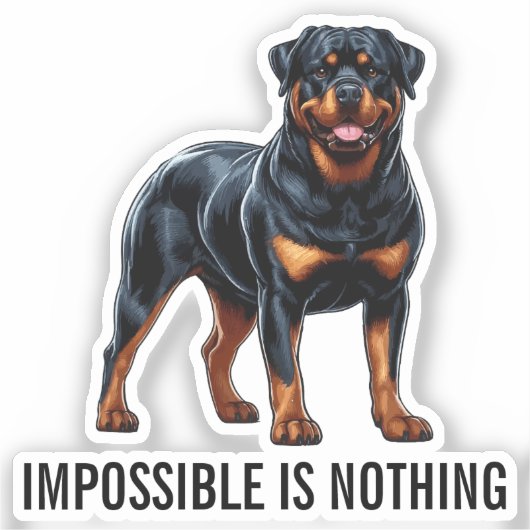 Impossible Is Nothing, Rottweiler シール (正面)
