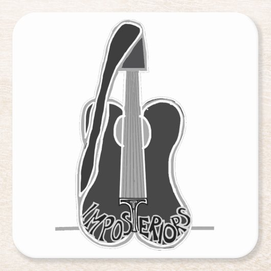 Imposteriorsの飲み物のコースター スクエアペーパーコースター (正面)