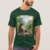 Impresión artística del Dragón de Komodo Tシャツ (正面)