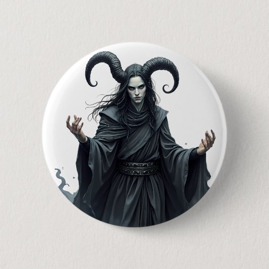 Impresión de Arte de Olas Retro Vibrantes - Diseño 缶バッジ (正面)