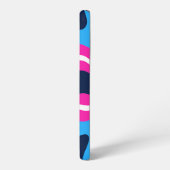 Impresión de Arte de Olas Retro Vibrantes - Diseño Samsung Galaxyケース (左側面)