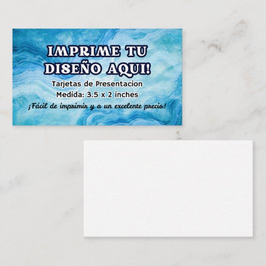 Impresion para Tarjetas de Presentacion Negocio 名刺 (正面/裏面)