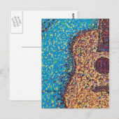 Impresionistのギターの郵便はがき ポストカード (正面/裏面)