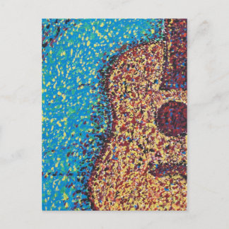 Impresionistのギターの郵便はがき ポストカード