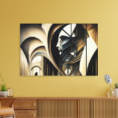 Impressão em Tela Abstract Realism キャンバスプリント (インサイチュ (リビング))