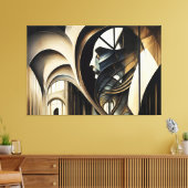 Impressão em Tela Abstract Realism キャンバスプリント (インサイチュ (リビング))