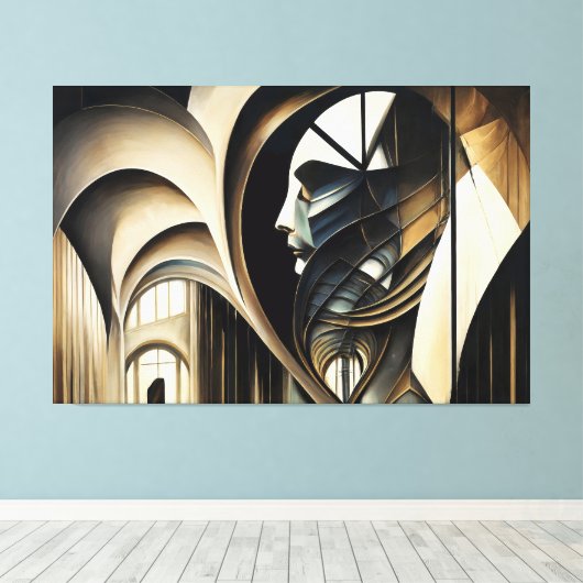 Impressão em Tela Abstract Realism キャンバスプリント (インサイチュ (ウッドフロア))