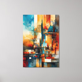 Impressão Em Tela Abstract vertical and horizontal キャンバスプリント