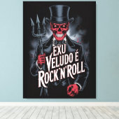 Impressão em Tela Exu Veludo é Rock'N'Roll #1 キャンバスプリント (インサイチュ (ウッドフロア))