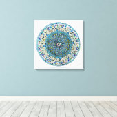 Impressão Em Tela Mandala Essência Floral キャンバスプリント (インサイチュ (ウッドフロア))