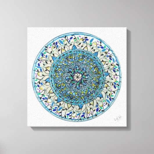 Impressão Em Tela Mandala Essência Floral キャンバスプリント (正面)