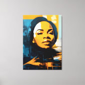 Impressão Em Tela Quadro Rosto de mulher Abstrato キャンバスプリント (正面)