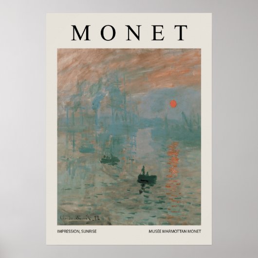 Impression Sunrise ポスター (正面)