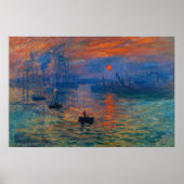 Impression, sunrise by Claude Monet ポスター (正面)