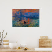 Impression, sunrise by Claude Monet ポスター (キッチン)
