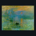 Impression Sunrise, Claude Monet Fine Art ポスター<br><div class="desc">Impression,  Sunrise was painted by French Impressionism artist,  Claude Monet,  c. 1872 showing the sunrise reflecting off the water. He painted this as one of two or three landscapes of his first Impressionism paintings.</div>