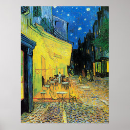 Impressionism Vincent Van Gogh Cafe Terrace at Nig ポスター