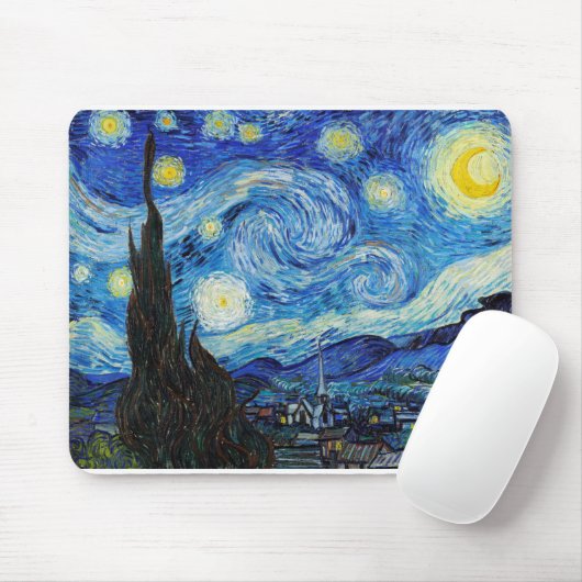 Impressionism Vincent Van Gogh Starry Starry Night マウスパッド (マウス)