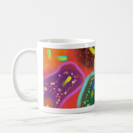 Impressionist art Contemplative Coffee Mug コーヒーマグカップ (左)