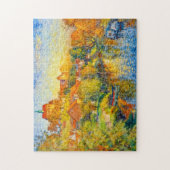 Impressionist Autumn View of Havelberg Cathedral w ジグソーパズル (縦)