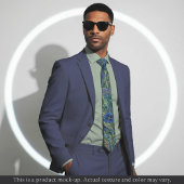 Impressionist Blue Floral Necktie ネクタイ