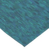 Impressionist Brush Strokes, Navy, Teal, Blue ショートテーブルランナー (コーナー)