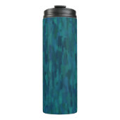 Impressionist Brush Strokes, Navy, Teal, Blue タンブラー (正面)