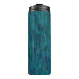 Impressionist Brush Strokes, Navy, Teal, Blue タンブラー