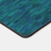 Impressionist Brush Strokes, Navy, Teal, Blue デスクマット (コーナー)