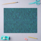 Impressionist Brush Strokes, Navy, Teal, Blue 薄葉紙 (クラフト)