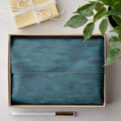 Impressionist Brush Strokes, Navy, Teal, Blue 薄葉紙 (ギフト)