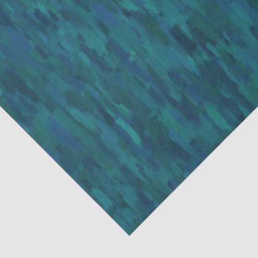 Impressionist Brush Strokes, Navy, Teal, Blue 薄葉紙 (詳細)