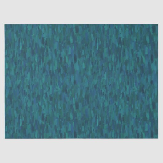 Impressionist Brush Strokes, Navy, Teal, Blue 薄葉紙 (正面)