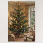 Impressionist Christmas Tree Monet-Style Art ジグソーパズル (縦)