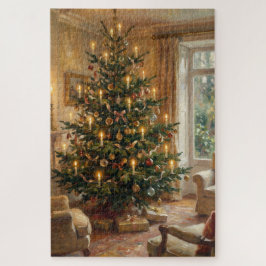 Impressionist Christmas Tree Monet-Style Art ジグソーパズル