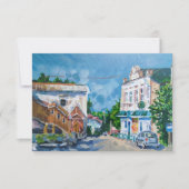 Impressionist Cityscape Art Invitation & Greeting セーブザデート (正面)