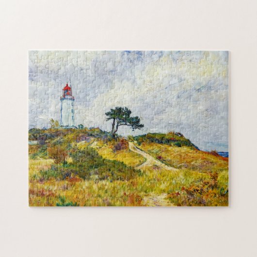 Impressionist Coastline on Hiddensee Island at Sun ジグソーパズル (横)