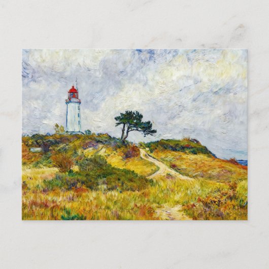 Impressionist Coastline on Hiddensee Island at Sun ポストカード (正面)