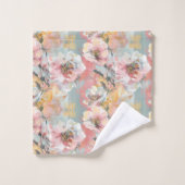 Impressionist Floral Garden ID1280 バスタオルセット (ウォッシュタオル)