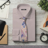 Impressionist Floral Light Brushstroke Necktie ネクタイ