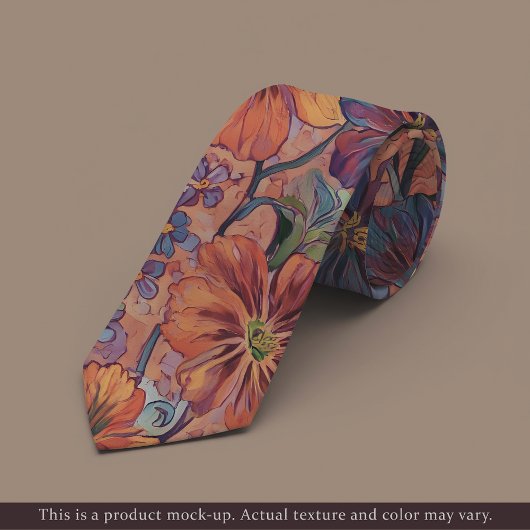 Impressionist Floral Medley Necktie ネクタイ