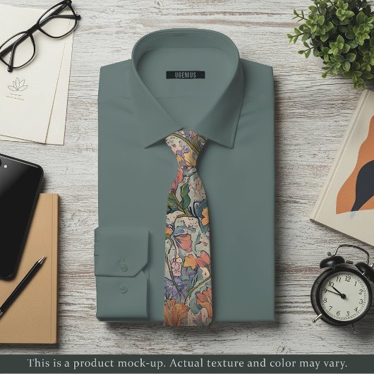 Impressionist Floral Tapestry Necktie ネクタイ