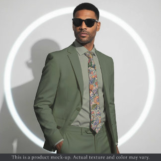 Impressionist Floral Tapestry Necktie ネクタイ