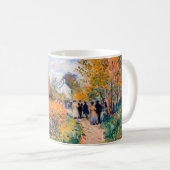 Impressionist Garden Art Mug Autumn Dahlia Garden  コーヒーマグカップ (正面右)