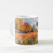 Impressionist Garden Art Mug Autumn Dahlia Garden  コーヒーマグカップ (正面左)